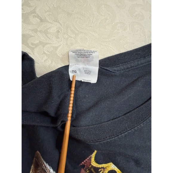 Fruit of the Loom BIG PAWPAW Graphic Men's T-shirt‎ Black XL Novelty Casual - Picture 6 of 7